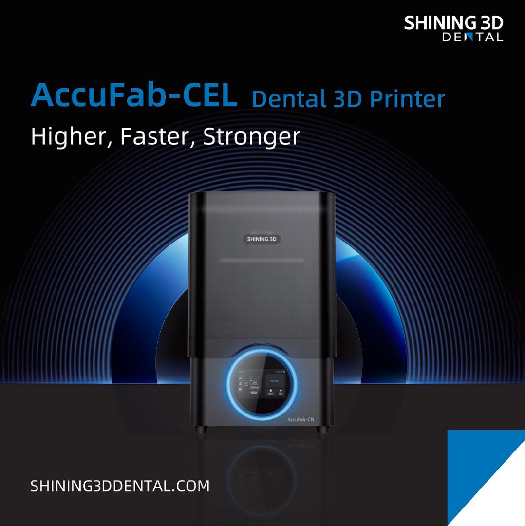 3D dental printer AccuFab-CEL SHINING 3D SCANNER.