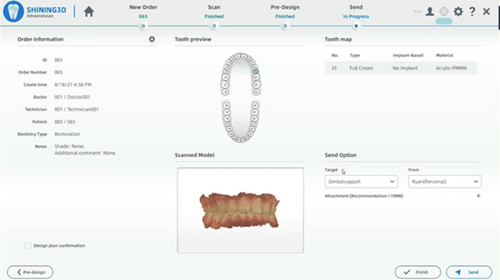 Shining 3D oral scan 3