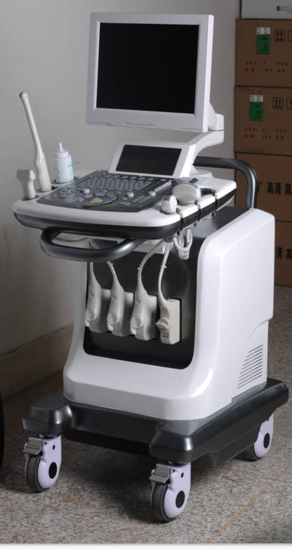 (Copy) color doppler ultrasound scanner with Doppler effect on very powerful trolley Belse X6.     with convex,linear,vaginal,mirco convex  probes