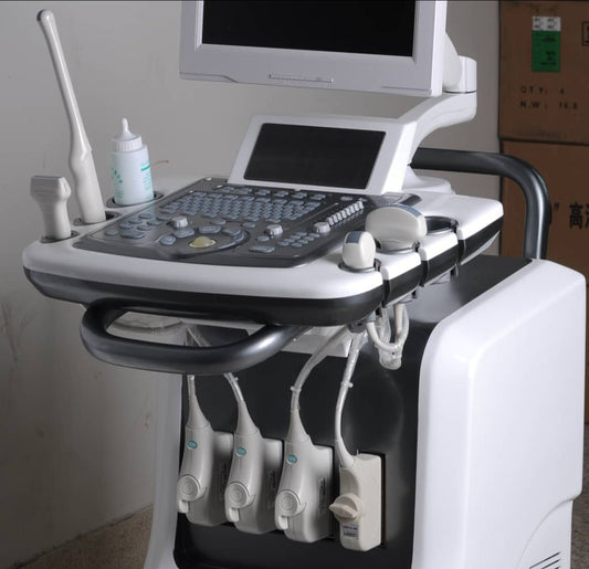 (Copy) color doppler ultrasound scanner with Doppler effect on very powerful trolley Belse X6.     with convex,linear,vaginal,mirco convex  probes