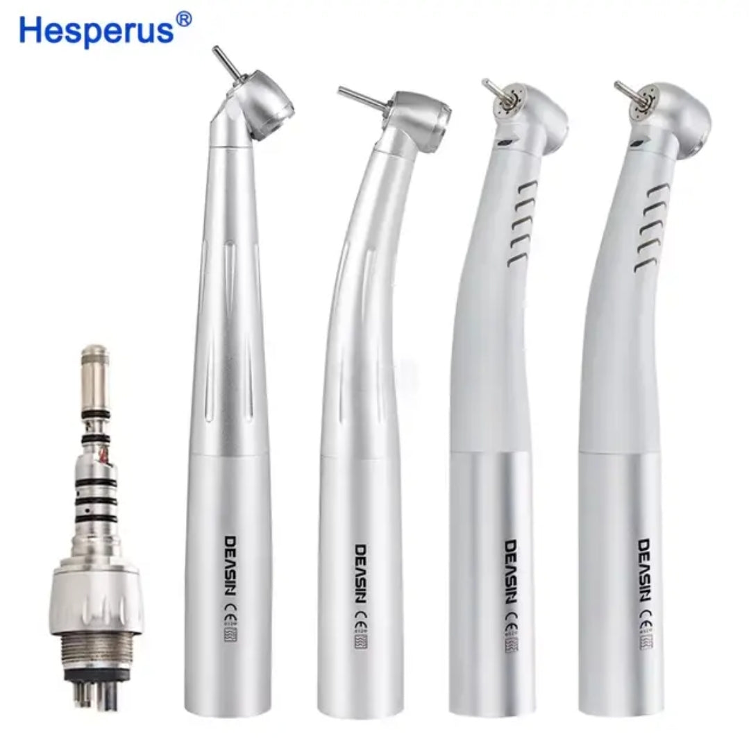 Fiber optic dental handpiece strong  high speed kit of 4 handpieceand adapter, 2 holes coupler, 4 holes coupler  6 holes coupler