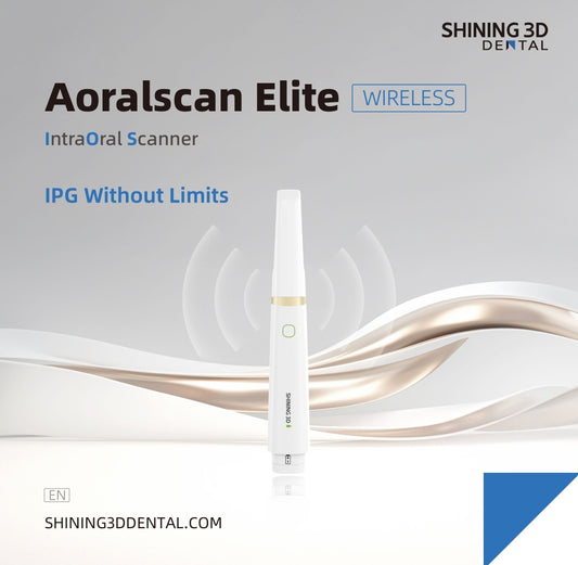 IPG intraoral  photogrametrie  shining 3D dental scanner.  AoralScan elite wireless